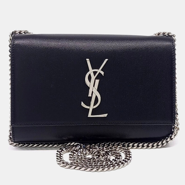 Saint Laurent Black Leather Kate Bag