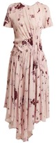 Thumbnail for your product : Preen Line Lois Wildflower-print Ruched Dress - Pink