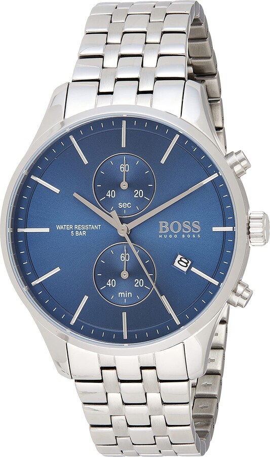 HUGO BOSS Watches Men's Chronograph Quartz Watch with Leather Strap 1513678  - ShopStyle