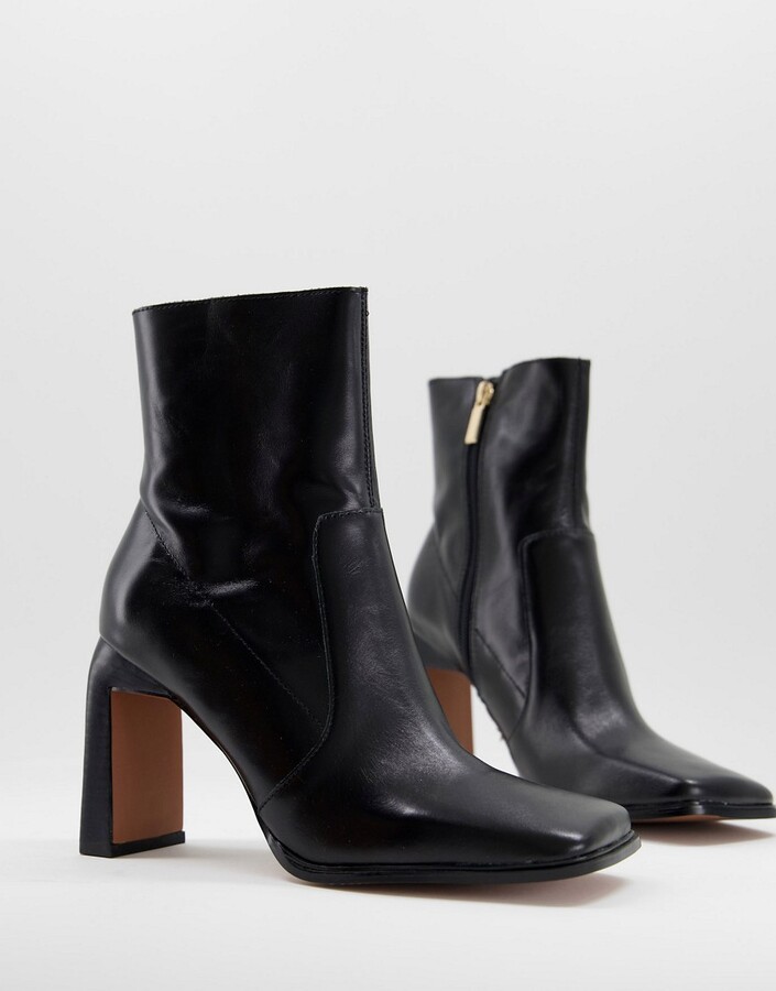 square heel boots