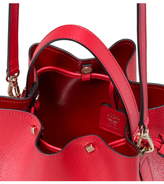 Thumbnail for your product : MCM Mini Milano Logo Leather Bucket Bag
