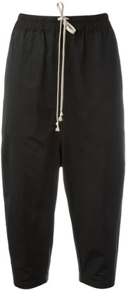 Rick Owens drawstring cropped trousers