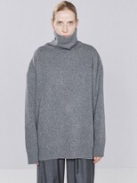 Thumbnail for your product : Raey Displaced-sleeve Roll-neck Wool Sweater