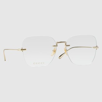Gucci Frameless square optical frame