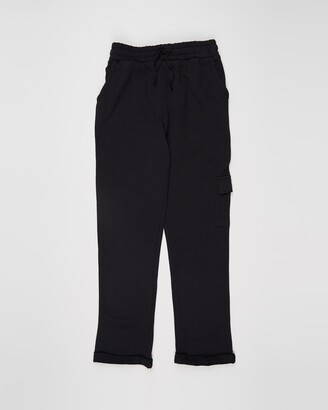 Cotton On Boy's Black Sweatpants - Cargo Trackpants - Kids-Teens - Size 2 YRS at The Iconic