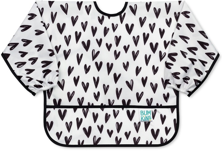 Bumkins Baby Boys Dinosaur Printed Sleeved Waterproof Bib