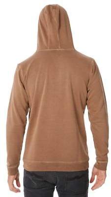 New Banks Men's Label Mens Pullover Fleece Cotton Polyester Brown