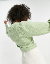 Thumbnail for your product : Monki Qamelia knit jumper in green