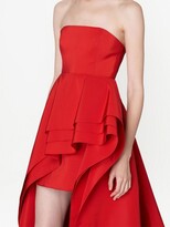 Thumbnail for your product : Carolina Herrera Ruffled Strapless Gown
