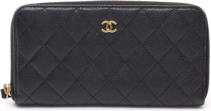 wallet on chain chanel black bag