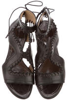 Thumbnail for your product : Proenza Schouler Leather Lace-Up Sandals
