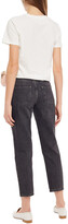 Thumbnail for your product : Claudie Pierlot Pamela Cropped Mid-rise Straight-leg Jeans