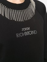 Thumbnail for your product : John Richmond Embellished Logo Crew Neck Sweatshirt