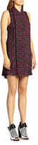 Thumbnail for your product : Proenza Schouler Wave-Print Georgette Shirtdress