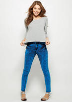 Thumbnail for your product : Delia's Liv High-Waist Jegging in Blue Bliss Acid