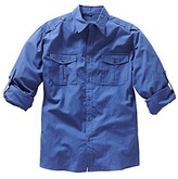 Thumbnail for your product : Jacamo Long Sleeve Military Shirt Extra Long