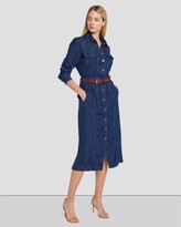 Thumbnail for your product : 7 For All Mankind Denim Lustre Luxe Dress in Poppy