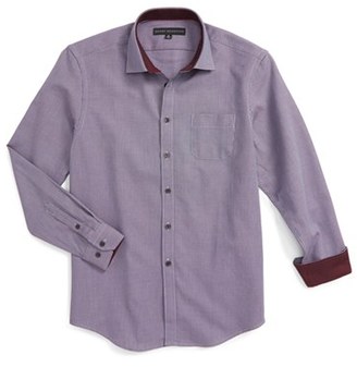 Report Collection Boy's Textured Dress Shirt