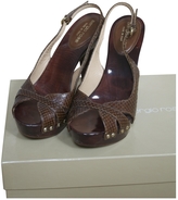 Thumbnail for your product : Sergio Rossi Brown Exotic leathers Sandals