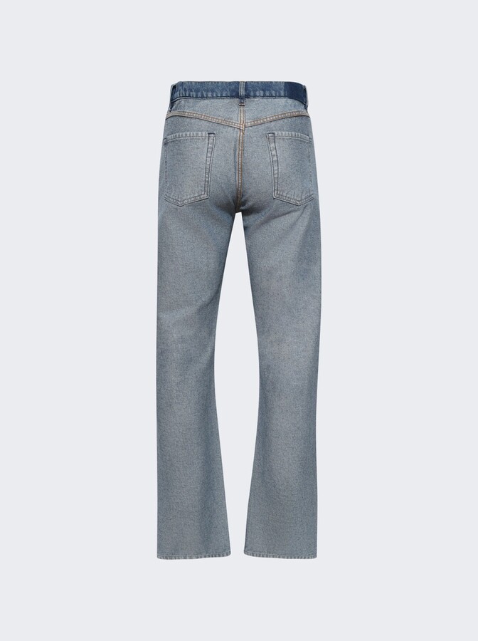 MM6 MAISON MARGIELA Straight Leg Jeans Medium Blue