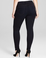 Thumbnail for your product : James Jeans Plus Leggy Double Front Zip Denim Leggings in Olefina