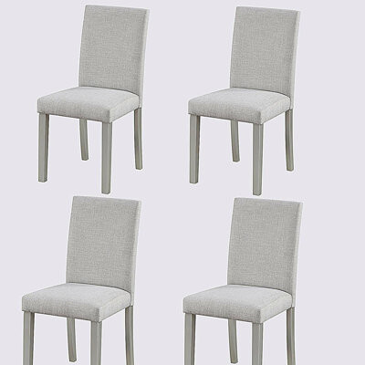 One Allium Way Upholstered Dining Chairs, Kitchen Chairs with Solid Wood Frame, Set of 4