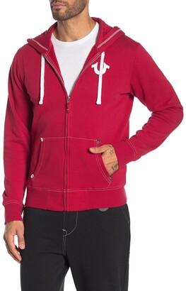 red true religion zip up