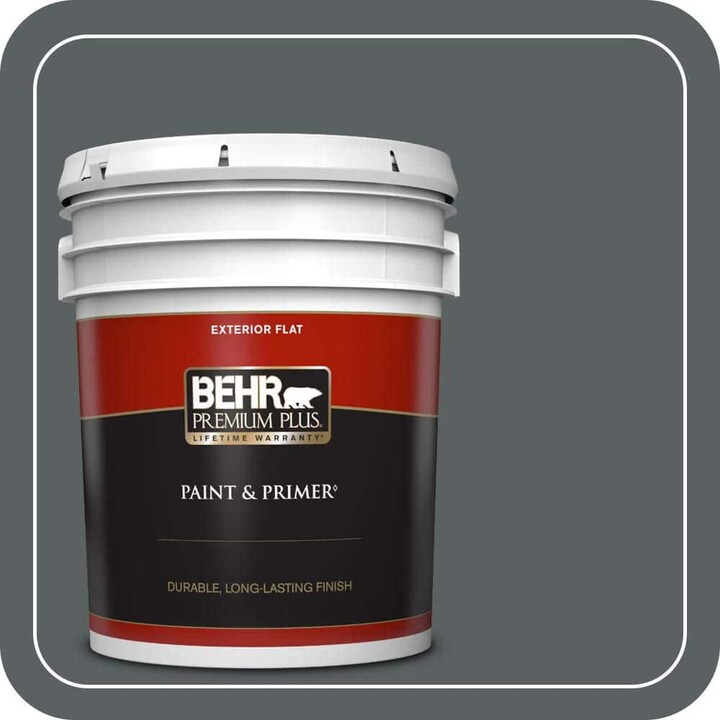 BEHR PREMIUM PLUS 5 gal. #720F-6 Paramount Flat Exterior Paint & Primer