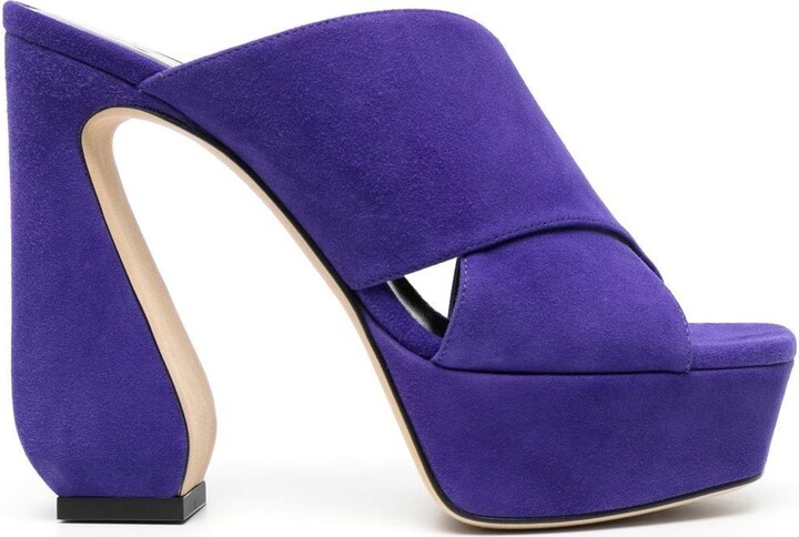 Sergio Rossi Women's Purple Sandals | ShopStyle