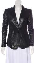 Thumbnail for your product : Rachel Zoe Leather Single-Breasted Blazer