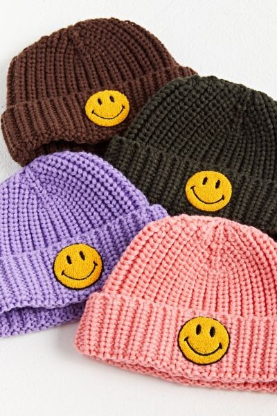 Market X Smiley Patch Beanie - ShopStyle Hats