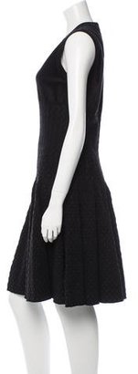 Alaia Textured Fit & Flare Dress