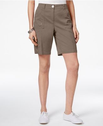 Karen Scott Curved-Pocket Shorts, Only at Macy's