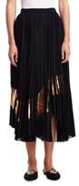 Thumbnail for your product : Proenza Schouler Pleated Foil-Stripe Skirt