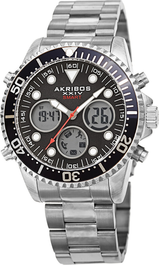 Akribos XXIV Men's Stainless Steel Watch