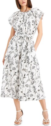 INC International Concepts Cotton Floral-Print Jumpsuit, Created for Macy's