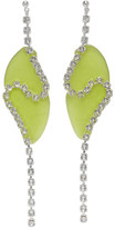 Thumbnail for your product : Vanessa Schindler Green Strass Chain Earrings