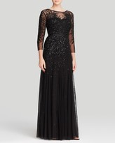 Thumbnail for your product : Adrianna Papell Gown - Beaded Illusion