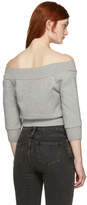 Thumbnail for your product : Alexander Wang Alexanderwang.T alexanderwang.t Grey Cropped Sweater