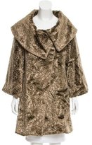 Thumbnail for your product : Elizabeth and James Faux Fur Knee-Length Coat