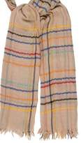 Thumbnail for your product : Alexander Olch Striped Fringed-Trimmed Scarf