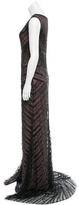 Thumbnail for your product : Pamella Roland Embellished Mesh Gown