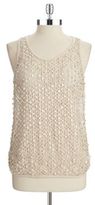 Thumbnail for your product : Vince Camuto Sequin and Mesh Tank