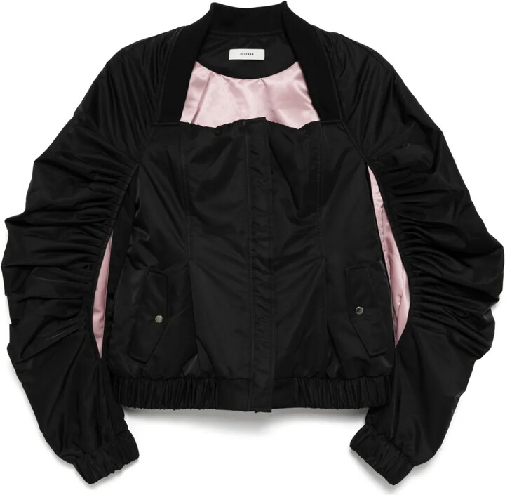 Besfxxk Cut-Out Bomber Jacket