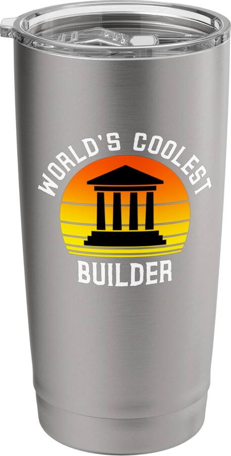 World's Coolest Builder Trade Apprentice Building World's Coolest Builder Future Trades Apprentice Worker Stainless Steel Insulated Tumbler