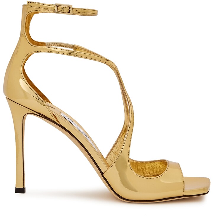 gold jimmy choo sandals
