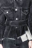 Thumbnail for your product : 3.1 Phillip Lim Destroyed and Repaired Belted Jacket with Wool Combo