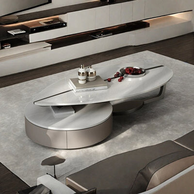 Trentastic Trails Light luxury marble coffee table living room