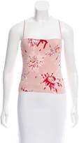 Thumbnail for your product : Blumarine Floral Print Sleeveless Top