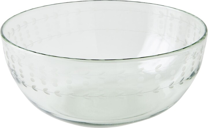 Half Past Seven White Signature Seven Large Bowl — Clear